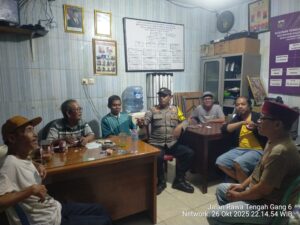 Deteksi Dini Gangguan Kamtibmas, Bhabinkamtibmas Galur Sambangi RW 06