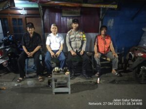 Sambang Pos Kamling RW 01, Bhabinkamtibmas Galur Tingkatkan Deteksi Dini Kamtibmas