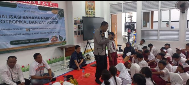 
					Polsek Metro Menteng Edukasi Siswa SDN 01 dan SDN 02 Cikini Tentang Bahaya Narkoba dan Lingkungan Sehat