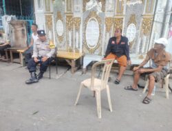 Bhabinkamtibmas Duri Pulo Ajak Warga Jaga Kerukunan dan Waspadai Judi Online