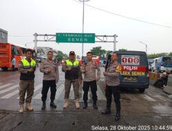 Polsek Senen dan Satpol PP Gelar Patroli Mobile di Objek Vital Antisipasi Kejahatan Jalanan