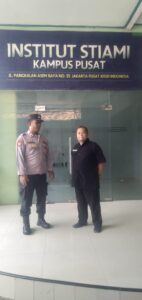 Cegah Tawuran, Kapolsubsektor Galur Laksanakan Patroli Dialogis ke Kampus STIAMI