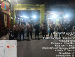 Imbau Remaja Tak Nongkrong Larut Malam, Polsek Johar Baru Gelar Patroli Cipta Kondisi Antisipasi Gangguan Kamtibmas