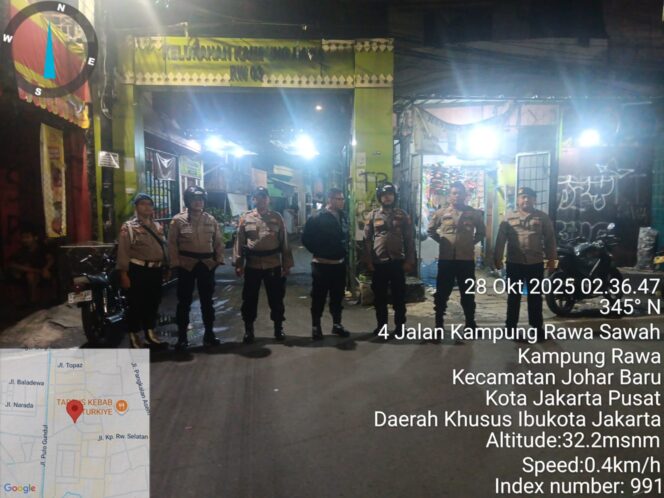 
					Imbau Remaja Tak Nongkrong Larut Malam, Polsek Johar Baru Gelar Patroli Cipta Kondisi Antisipasi Gangguan Kamtibmas