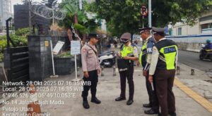 Polsek Metro Gambir Laksanakan Pengamanan Aset Vital di Kantor PT PELNI, Antisipasi Potensi Gangguan Selama Proses Persidangan