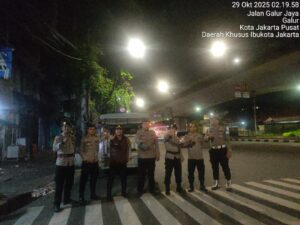 Patroli Antisipasi Guantibmas di Wilayah Polsek Johar Baru