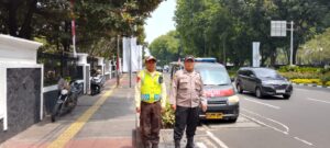 Panit Samapta Sambangi Kantor Pemerintahan Kemenag RI” Berikan Arahan kepada Satpam