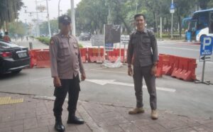 Polsek Metro Gambir Gelar Patroli di Kawasan IRTI Monas, Pastikan Situasi Tetap Aman dan Kondusif