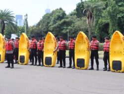 Kapolres Metro Jakarta Pusat Pimpin Apel Kesiapan Tim SAR Hadapi Musim Hujan