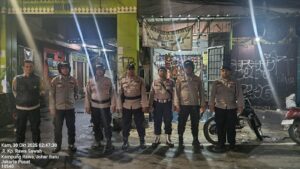 Patroli Cipta Kondisi Antisipasi Guantibmas, Wilayah Polsek Johar Baru Aman dan Kondusif