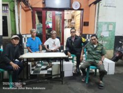 Kunjungan dan Sambang Bhabinkamtibmas Kampung Rawa di Pos Kamling RW01