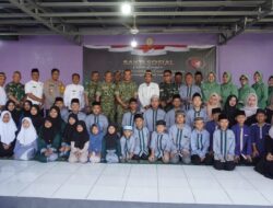 Danrem 052/Wkr Pimpin Bakti Sosial, Tebar Kasih dan Motivasi di Dua Yayasan Yatim