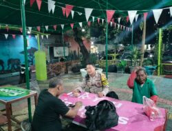 Bhabinkamtibmas Kebon Kosong Jalin Komunikasi Akrab dengan Ketua RW Bahas Antisipasi Tawuran dan Curanmor