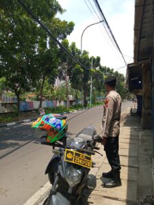Patroli Bermotor Unit Samapta Polsek Kemayoran Jaga Situasi Aman dan Kondusif di Siang Hari