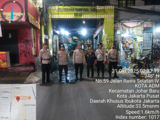 
					Jaga Lingkungan Aman, Polsek Johar Baru Gelar Patroli Cipta Kondisi dan Imbau Warga Hindari Tawuran