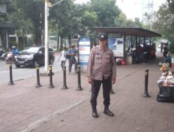 Polsubsektor Merdeka Barat Gelar Patroli di Area Perparkiran IRTI Monas, Pantau Aktivitas Warga dan Situasi Kamtibmas