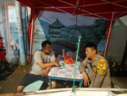 Bhabinkamtibmas Kebon Sirih Patroli Malam, Antisipasi Tawuran di Perbatasan Kalipasir Menteng