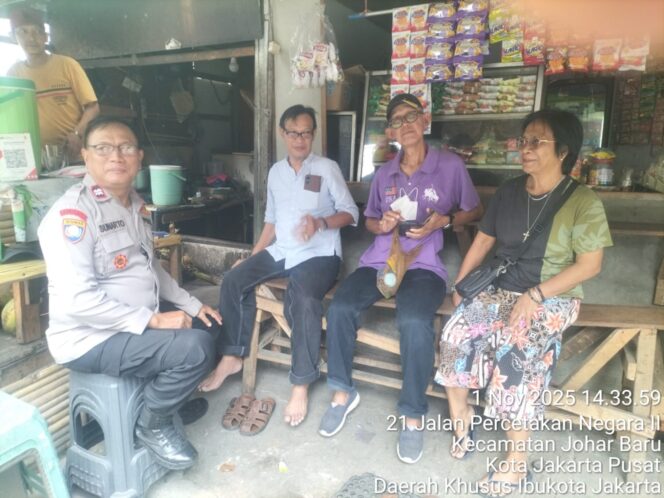 
					Imbauan Kamtibmas: Bhabinkamtibmas Johar Baru Ajak Warga Aktif Jaga Keamanan Lewat Patroli Dialogis dan Cooling System