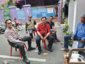 Cooling System, Bhabinkamtibmas Kampung Rawa Hadiri Resepsi Pernikahan Warga RT09 RW05