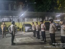 Panit 1 Opsnal Reskrim Pimpin Apel Patroli Cipta Kondisi Antisipasi Guantibmas di Wilayah Hukum Polsek Johar Baru