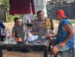Bhabinkamtibmas Kelurahan Rawasari Jalin Silaturahmi dengan Warga, Ajak Bersama Jaga Kamtibmas