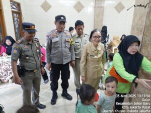 Bhabinkamtibmas Kelurahan Galur Bersinergi dengan Warga Dukung Kegiatan Posyandu dan Jaga Kamtibmas