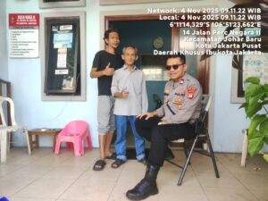 Kapolsubsektor Kayu Awet Sambang Warga RW 006 Johar Baru, Ajak Cegah Tawuran dan Jaga Kamtibmas