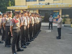 Latja Siswa Diktukba Polri Tahun 2025 Terima Arahan Kapolsek Johar Baru: Bekali Semangat dan Profesionalisme Sejak Dini
