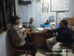 Aktifkan Pos Kamling, Bhabinkamtibmas Galur Tingkatkan Keamanan Malam Hari