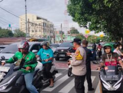 Wujud Pelayanan Prima, Polsek Kemayoran Intensifkan Strong Point Police Hazard Pagi Hari