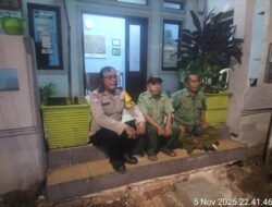 Bhabinkamtibmas Johar Baru Sambangi Poskamling RW 06, Ajak Warga Perkuat Cooling System dan Jaga Kamtibmas