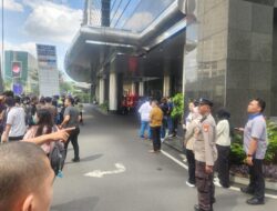 Polsek Metro Menteng Pantau Latihan Jalur Evakuasi Kebakaran di Gedung Plaza Bank Index