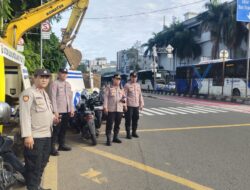 Polsek Sawah Besar Gelar Strong Point Pagi, Wujud Nyata Pelayanan dan Pencegahan Polri di Jalan Raya