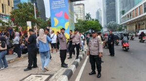 Polsek Metro Menteng Amankan Live Music Band Padi di Anjungan Sarinah Thamrin