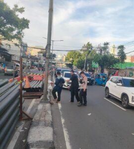 Patko 1051 Antisipasi Gangguan Kamtibmas dan Padat Lalin Sore Hari di Kawasan Kebon Kacang Raya