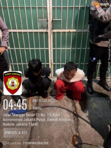 Polres Metro Jakpus Amankan Dua Remaja Terlibat Tawuran di Mangga Besar, Satu Celurit Disita