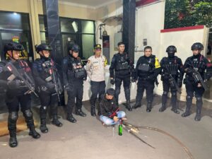 Patroli Brimob Polda Metro Jaya, Gagalkan Tawuran Pastikan Jakarta Aman dan Kondusif