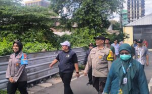 Polsek Metro Gambir Bersama Tiga Pilar Gelar Jumling PSN dan Sosialisasi Bahaya Narkoba di Kebon Kelapa