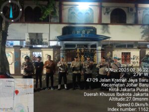 Wujudkan Malam Aman, Polsek Johar Baru Gelar Patroli Cipta Kondisi