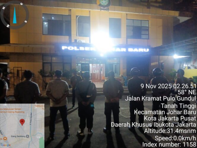 
					Polsek Johar Baru Gelar Apel Patroli Skala Sedang Antisipasi Guantibmas