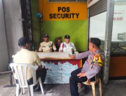 Polisi Gencarkan Patroli Lingkungan Pasar Benhil, Koordinasi Dengan Satpam Sebagai Cooling System
