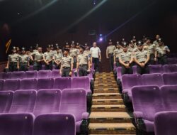 Akhiri Latja Dengan Edukasi dan Kebersamaan, Siswa Bintara Polri Angkatan 51 Nonton Bareng di Metropole