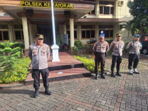 Polsek Kemayoran Gelar Apel dan Lepas Pergeseran Siswa Latja Diktukba Polri 2025