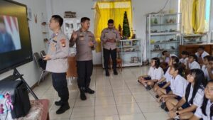 Polsek Cempaka Putih Dampingi Kegiatan Sosialisasi Penerimaan Murid Baru SMA Kemala Taruna Bhayangkara