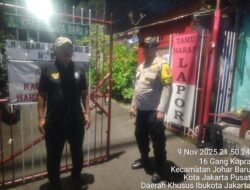 Bhabinkamtibmas Johar Baru Sambangi Poskamling, Ajak Warga Perkuat Keamanan Lingkungan