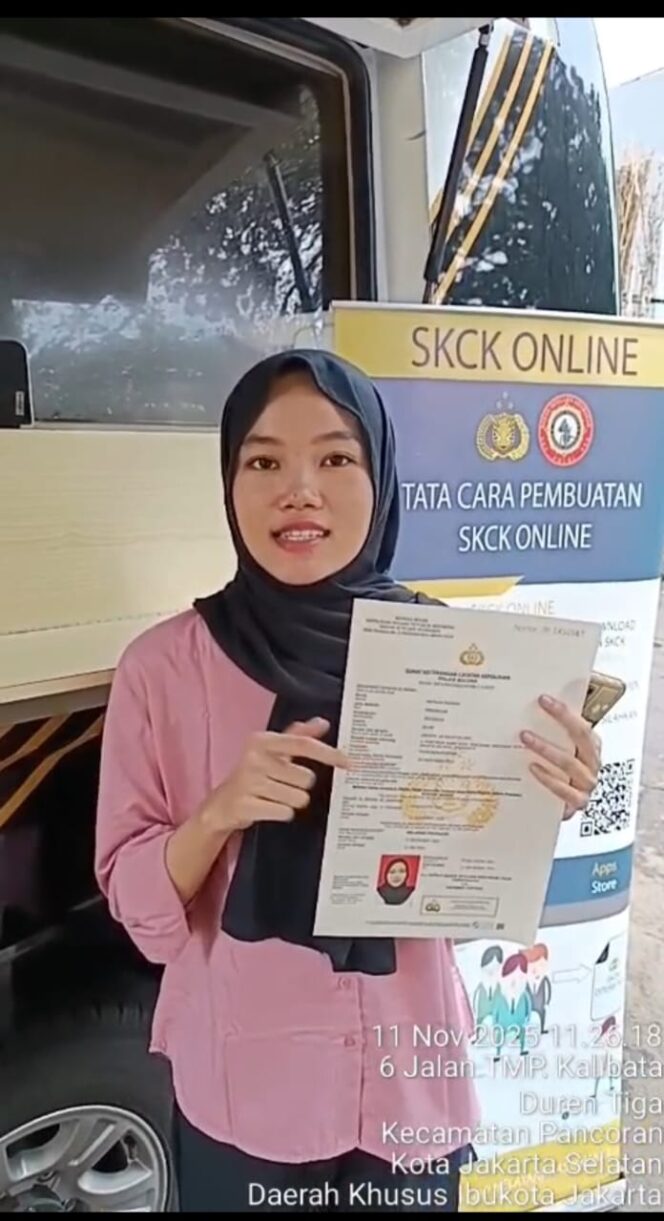 
					Pelayanan SKCK Online Keliling Polda Metro Jaya Disambut Positif, Warga Puas: Cepat, Mudah, dan Ramah!