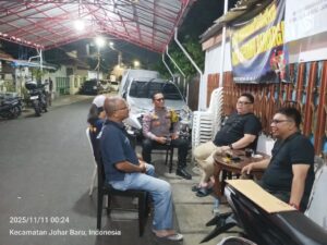 Bhabinkamtibmas Kampung Rawa Sambangi Pos Kamling RW 07, Tingkatkan Kewaspadaan Warga