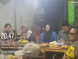 Silahturahmi dan Kamtibmas, Bhabinkamtibmas Kampung Rawa Hadiri Pertemuan Bulanan RW 02