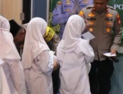 Polsek Metro Menteng Berbagi Kasih, Gelar Santunan Untuk Anak Yatim Piatu di Mako Polsek