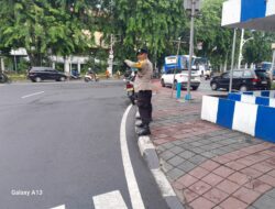 Pagi Tertib di Jantung Ibu Kota – Polisi Hadir untuk Kenyamanan Warga